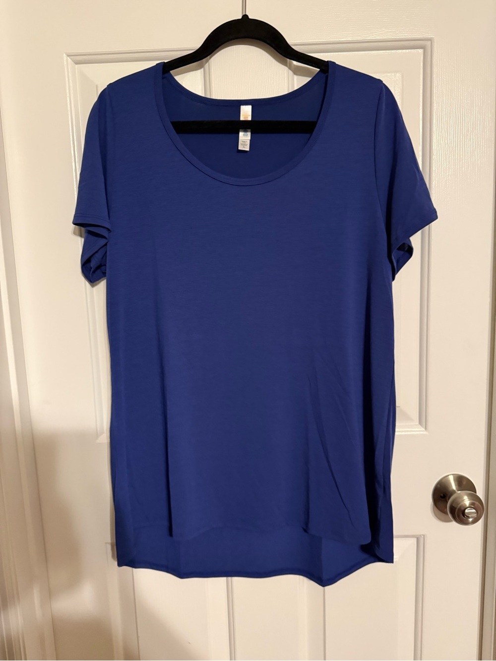 NWT LuLaRoe Classic Tee Royal Blue Short Sleeve Scoop Neck Top Womens Size XL